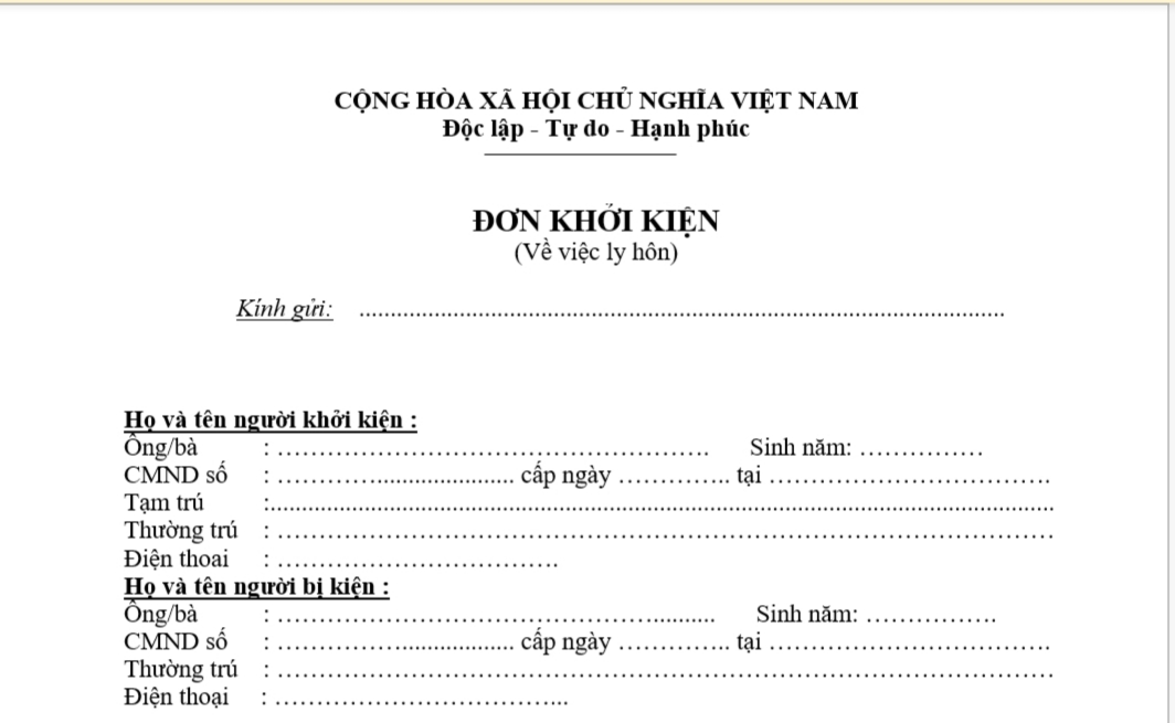 Soạn đơn ly hôn chia tài sản lấy ngay tại Tân Uyên gọi 0934 674 599 - 0971 491 595